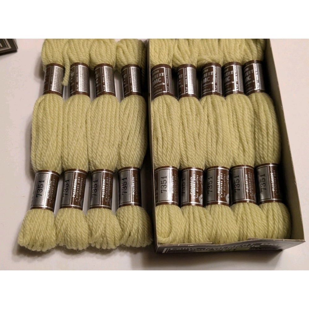 9 Skeins Laine Colbert Tapisserie DMC 100% Wool 8 Meters ea #7351 Linden Green